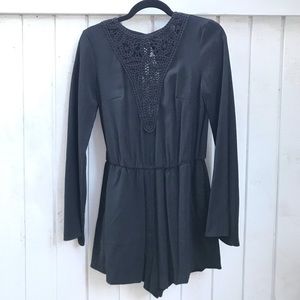 H&M Black Romper Shorts